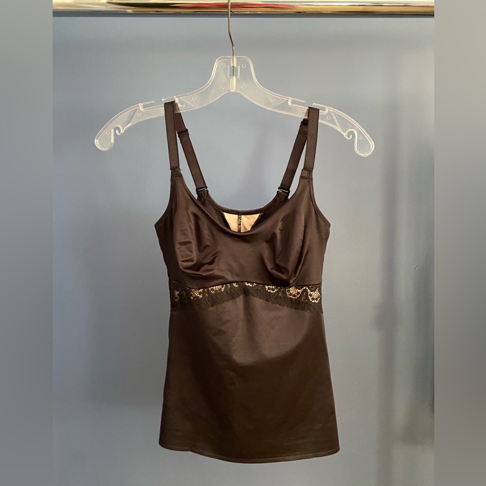 Ruby Ribbon Lace Cami - Black - 34